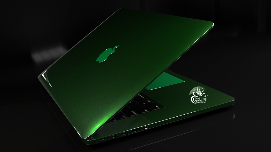 Купить эксклюзивный MacBook Pro зеленый